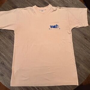 Alliance D Day 6 June 1944 Arromanches‎ T Shirt Mens M Embroidered Airplane